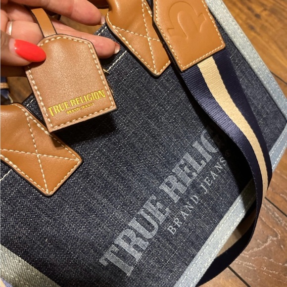 True Religion Blue and Brown women’s Crossbody - Picture 7 of 7